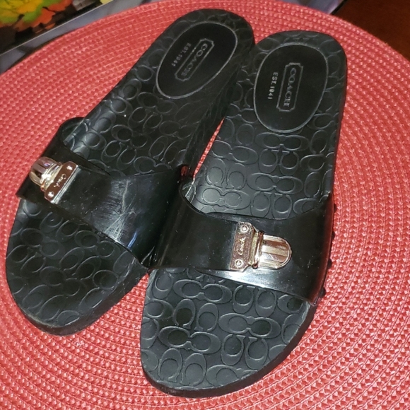 New Coach Cybel Jelly Signature C Embossed Sandal - Picture 8 of 14